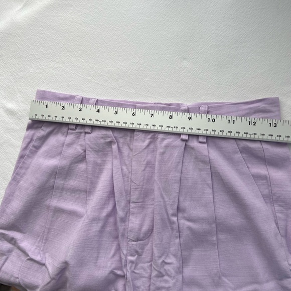 Sophie Rue Pleated Straight Linen Pants in Lavendar - Picture 11 of 11